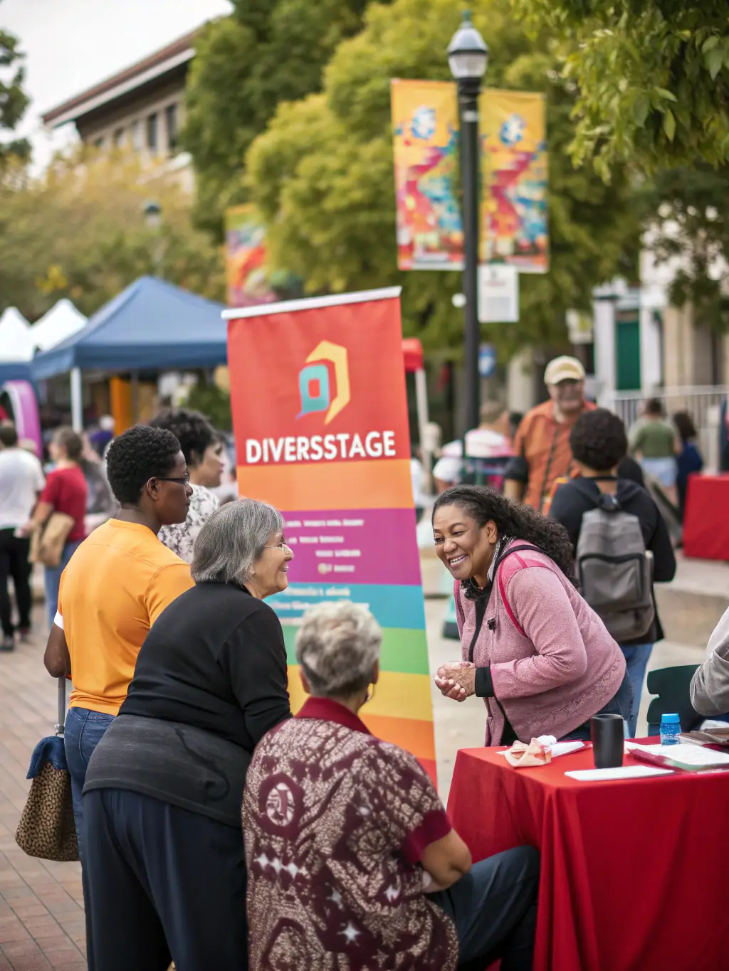 A photo of FRAC's team engaging with the local community during an outreach program, emphasizing the organization's commitment to accessibility.